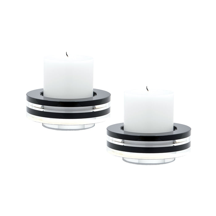 Tuxedo Crystal Candleholder (Set of 2)