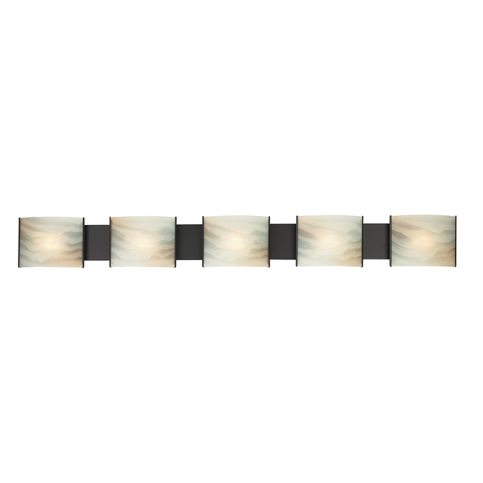 Pannelli 52'' Wide 5-Light Vanity Light - Oil Rubbed Bronze