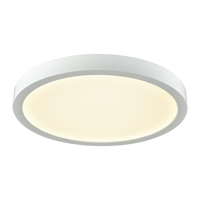 Titan 10'' Wide 1-Light Flush Mount - White