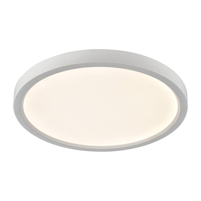 Titan 13'' Wide Integrated LED Round Flush Mount - White