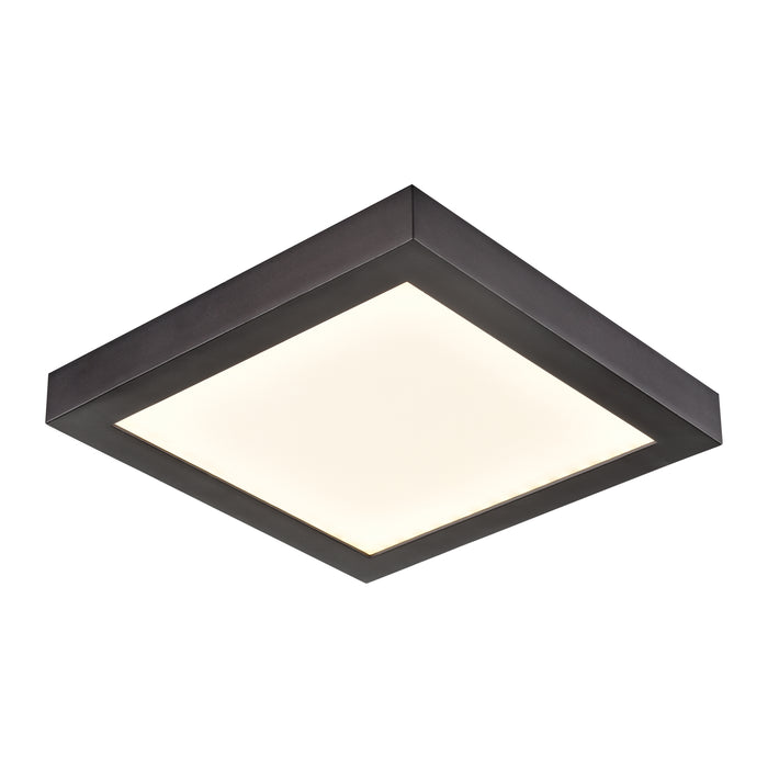 Titan 6'' Wide Integrated LED Square Flush Mount - Oil Rubbed Bronze