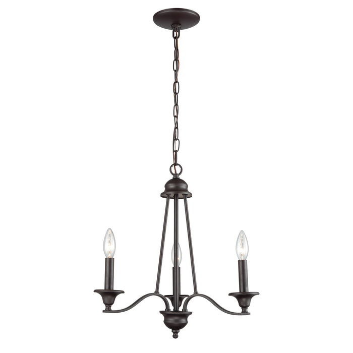 Farmington 18'' Wide 3-Light Chandelier - Oil Rubbed Bronze