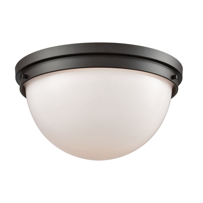 Beckett 14'' Wide 2-Light Flush Mount - Oil Rubbed Bronze