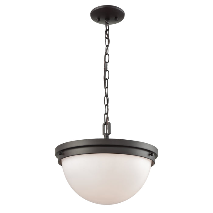 Beckett 14'' Wide 3-Light Semi Flush Mount - Oil Rubbed Bronze