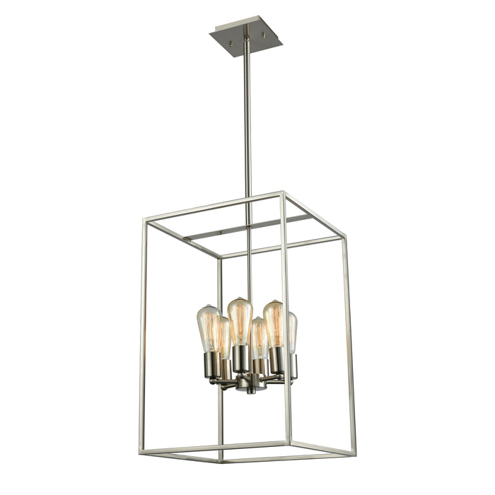 Williamsport 14'' Wide 6-Light Chandelier - Brushed Nickel