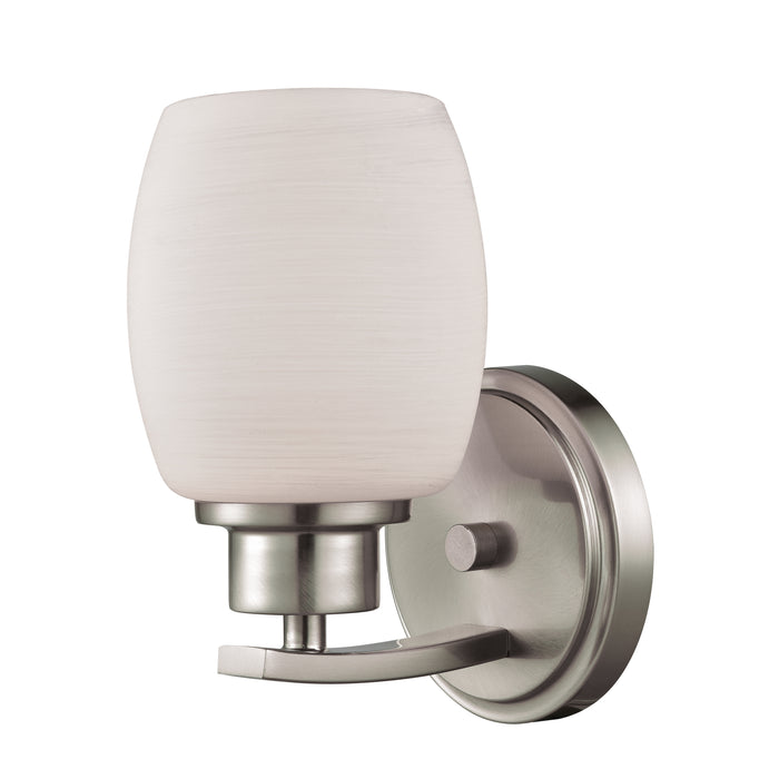 Casual Mission 8'' High 1-Light Sconce - Brushed Nickel