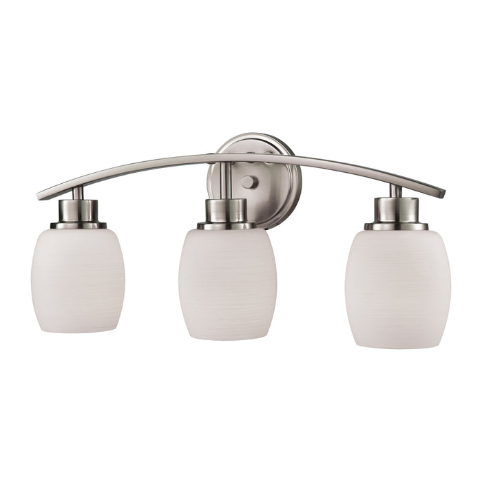 Casual Mission 20'' Wide 3-Light Vanity Light - Brushed Nickel