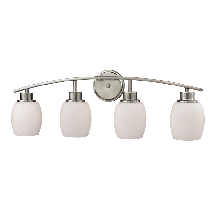 Casual Mission 28'' Wide 4-Light Vanity Light - Brushed Nickel