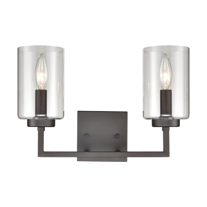 West End 14.5'' Wide 2-Light Vanity Light - Oil Rubbed Bronze