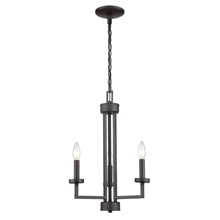 West End 15'' Wide 3-Light Chandelier - Oil Rubbed Bronze