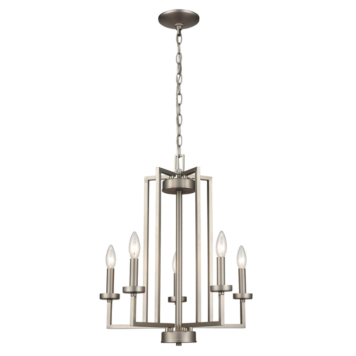 West End 20'' Wide 6-Light Chandelier - Brushed Nickel