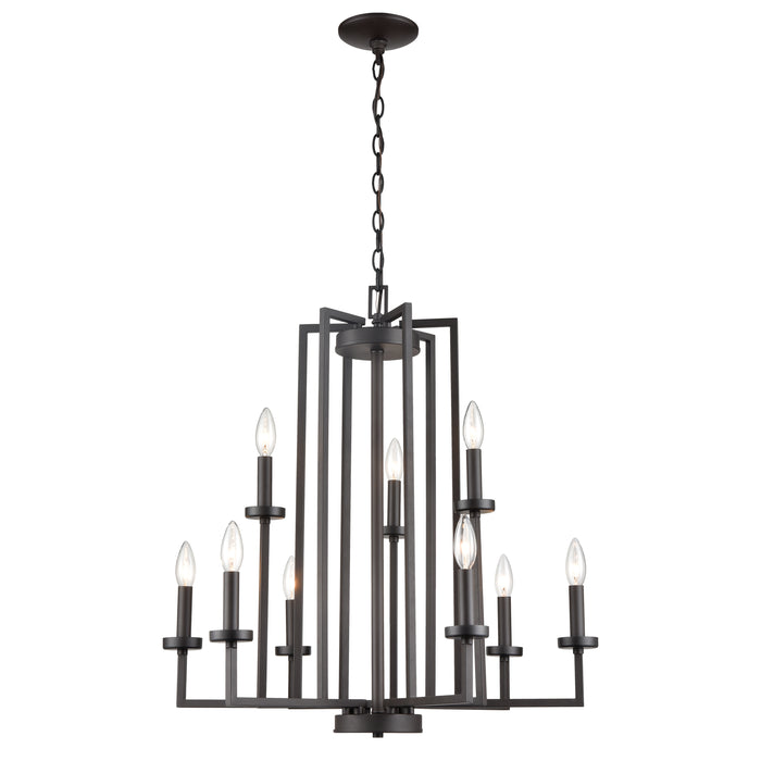 West End 26.75'' Wide 9-Light Chandelier - Oil Rubbed Bronze