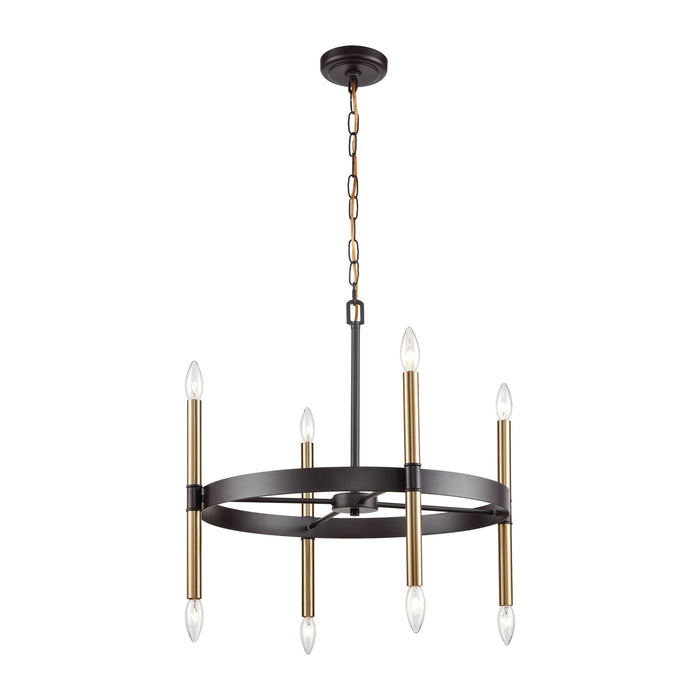 Notre Dame 6-Light Chandelier in Oil Rubbed Bronze and Gold