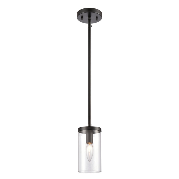 Oakland 4'' Wide 1-Light Mini Pendant - Black