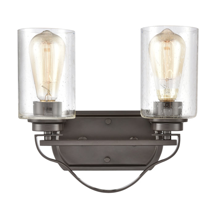 Market Square 12'' Wide 2-Light Vanity Light - Oil Rubbed Bronze