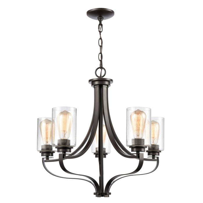 Market Square 24'' Wide 5-Light Chandelier - Oil Rubbed Bronze