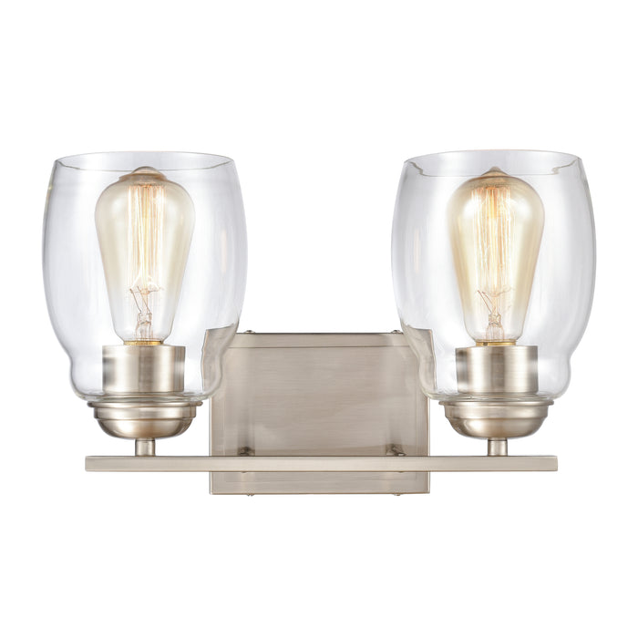 Calistoga 14'' Wide 2-Light Vanity Light - Brushed Nickel