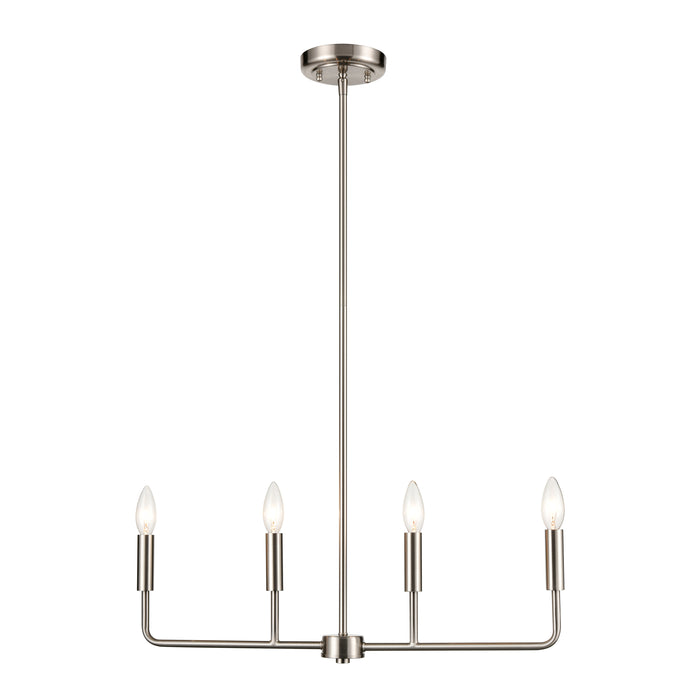 Park Slope 25'' Wide 4-Light Chandelier - Brushed Nickel