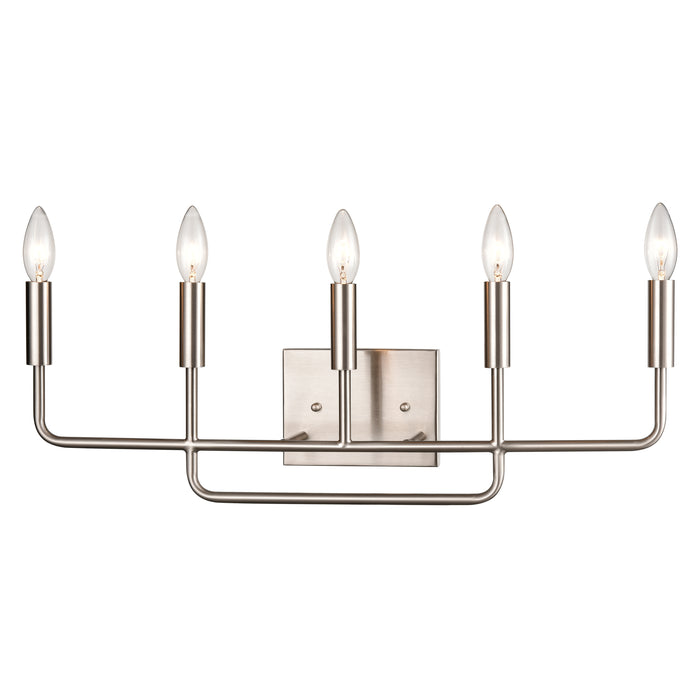 Park Slope 25'' Wide 5-Light Vanity Light - Brushed Nickel