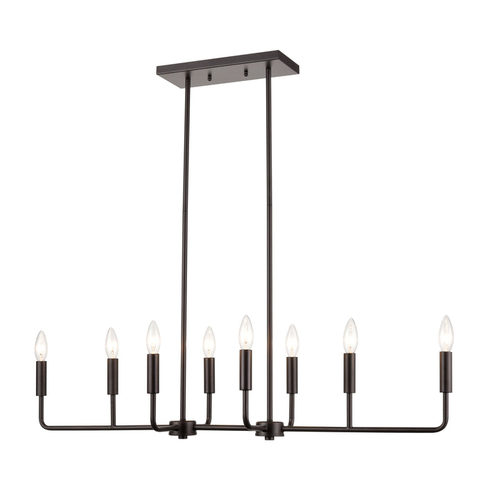 Park Slope 39'' Wide 8-Light Linear Chandelier - Oil Rubbed Bronze