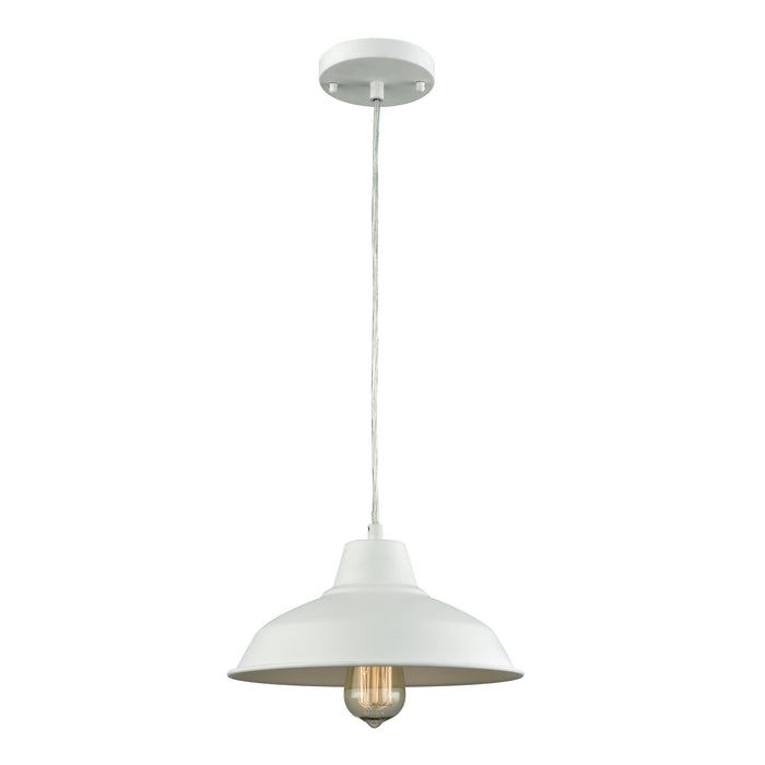 Classic Loft 11'' Wide 1-Light Mini Pendant - White