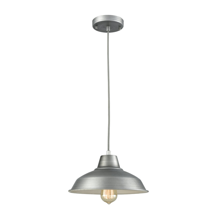 Classic Loft 11'' Wide 1-Light Mini Pendant - Weathered Zinc