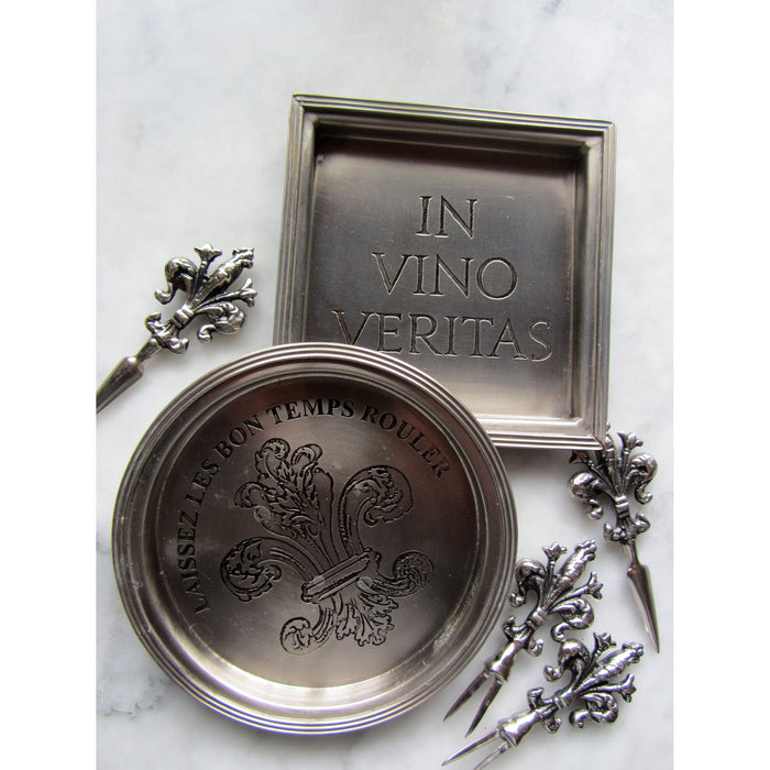 In Vino Veritas Etched Coasters (Set of 4)