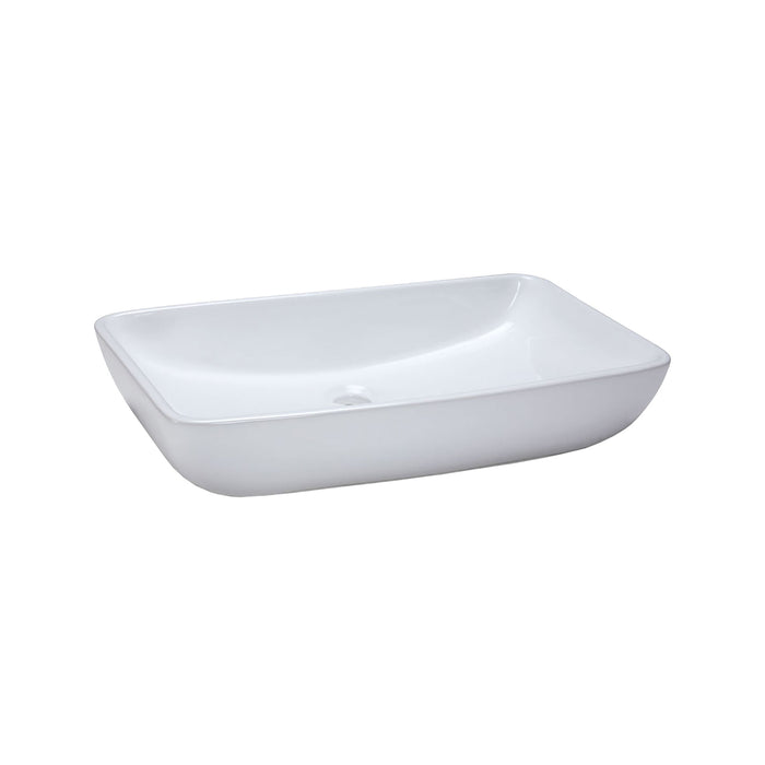 Vitreous China Rectangle Vessel Sink - White 23.5 inch