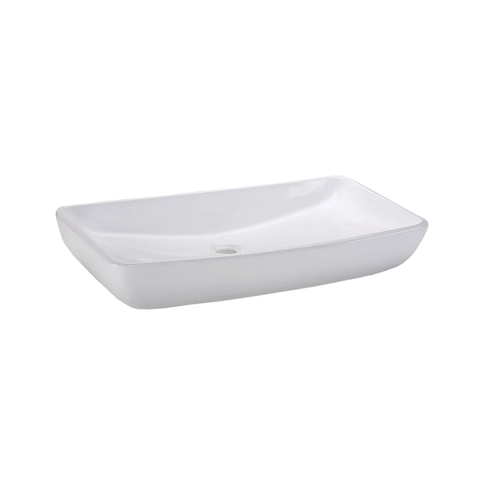 Vitreous China Rectangle Vessel Sink - White 27.75 inch