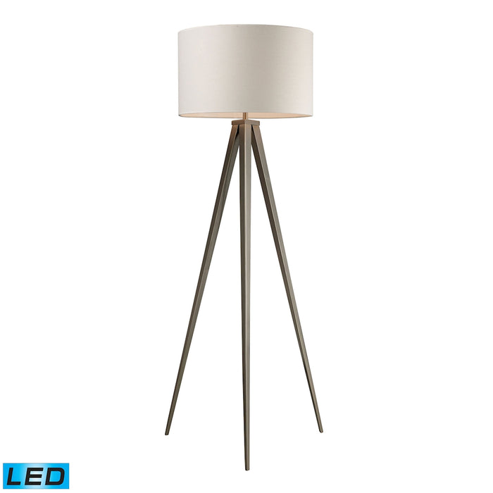 Salford 61'' High 1-Light Floor Lamp - Satin Nickel