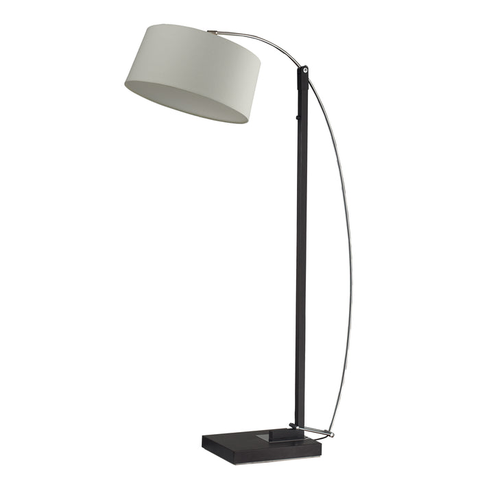 Logan Square 76'' High 1-Light Floor Lamp - Dark Brown