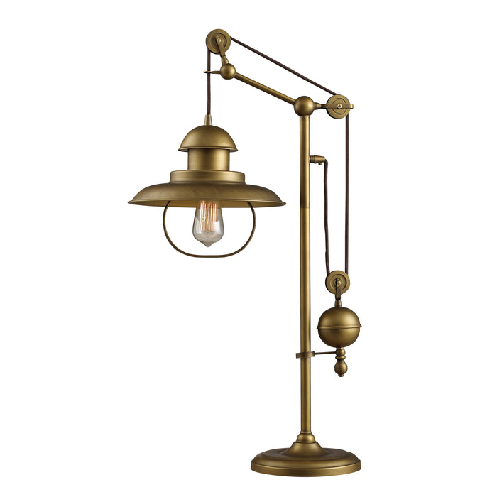 Farmhouse 32'' High 1-Light Desk Lamp - Antique Brass