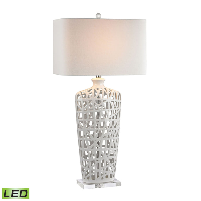 Dumond 36'' High 1-Light Table Lamp - Gloss White