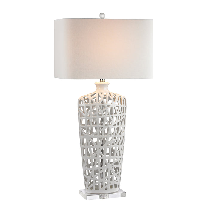 Dumond 36'' High 1-Light Table Lamp - Gloss White