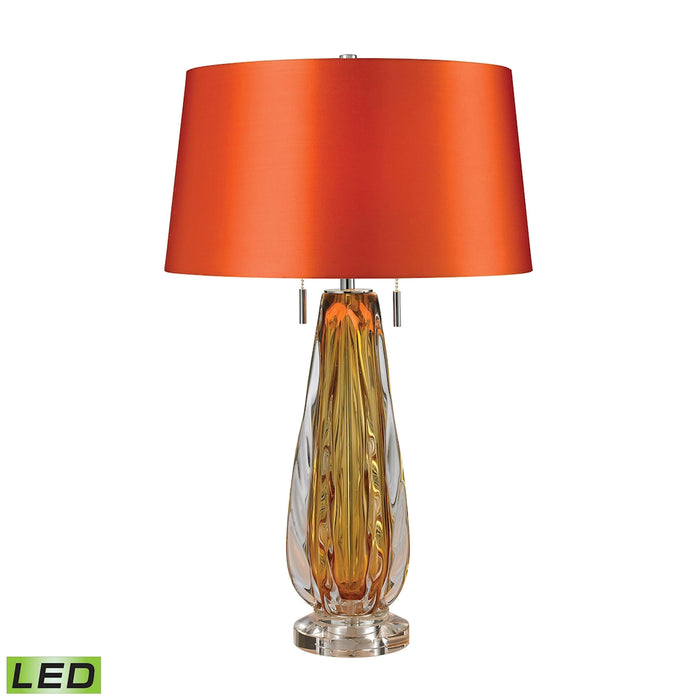 Modena 26'' High 2-Light Table Lamp - Amber