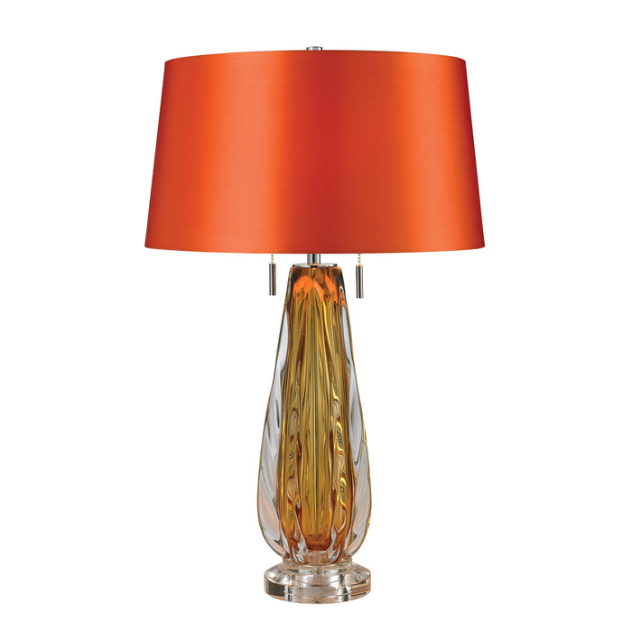 Modena 26'' High 2-Light Table Lamp - Amber