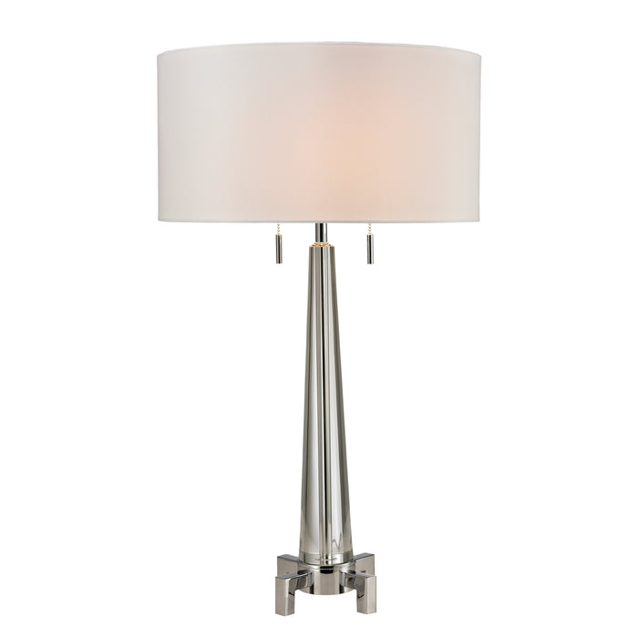 Bedford 30'' High 2-Light Table Lamp - Chrome