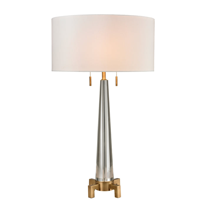 Bedford 30'' High 2-Light Table Lamp - Aged Brass