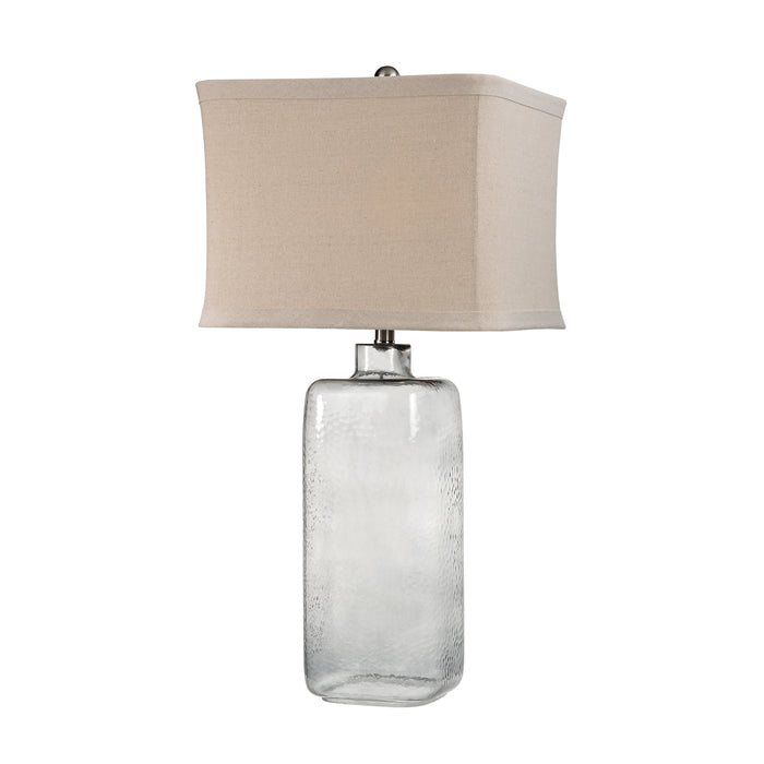 Hammered Glass 31'' High 1-Light Table Lamp - Gray Smoke