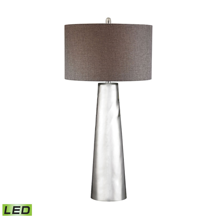 Tapered Cylinder 37.5'' High 1-Light Table Lamp - Silver Mercury