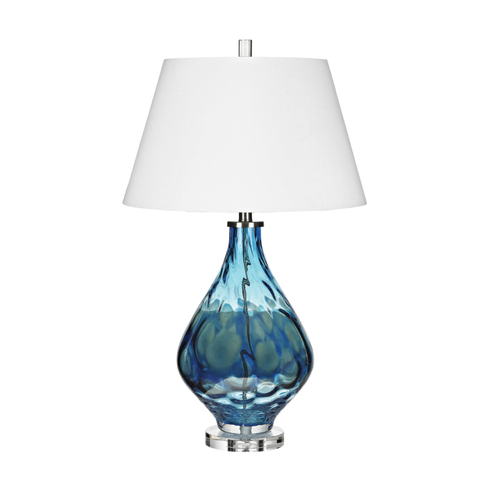 Gush 29'' High 1-Light Table Lamp - Blue