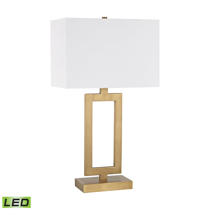 Dromos 26'' High 1-Light Table Lamp - Antique Brass