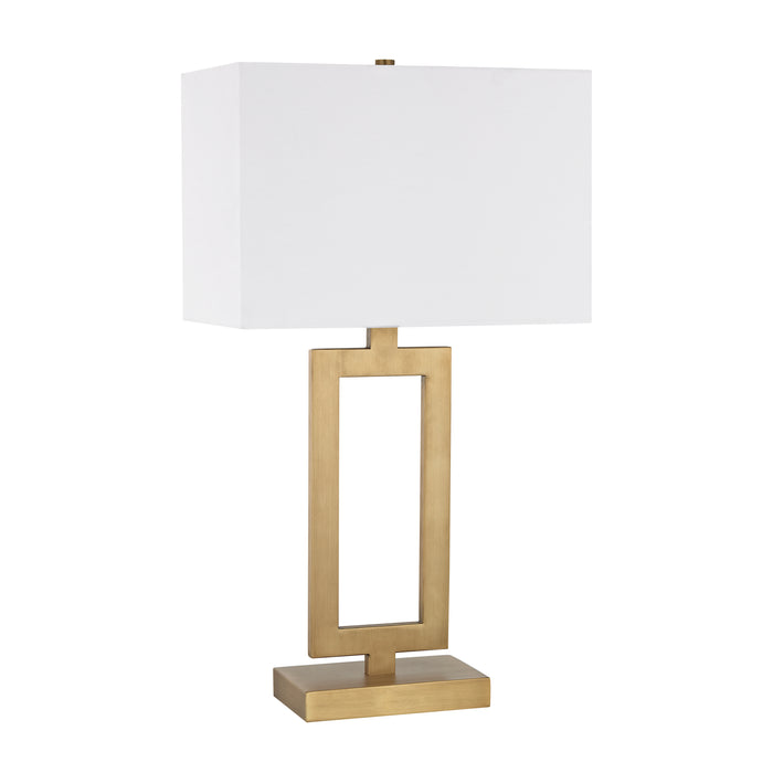 Dromos 26'' High 1-Light Table Lamp - Antique Brass