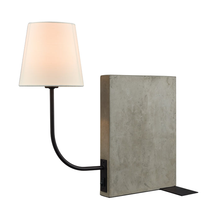 Sector 17'' High 1-Light Desk Lamp - Concrete