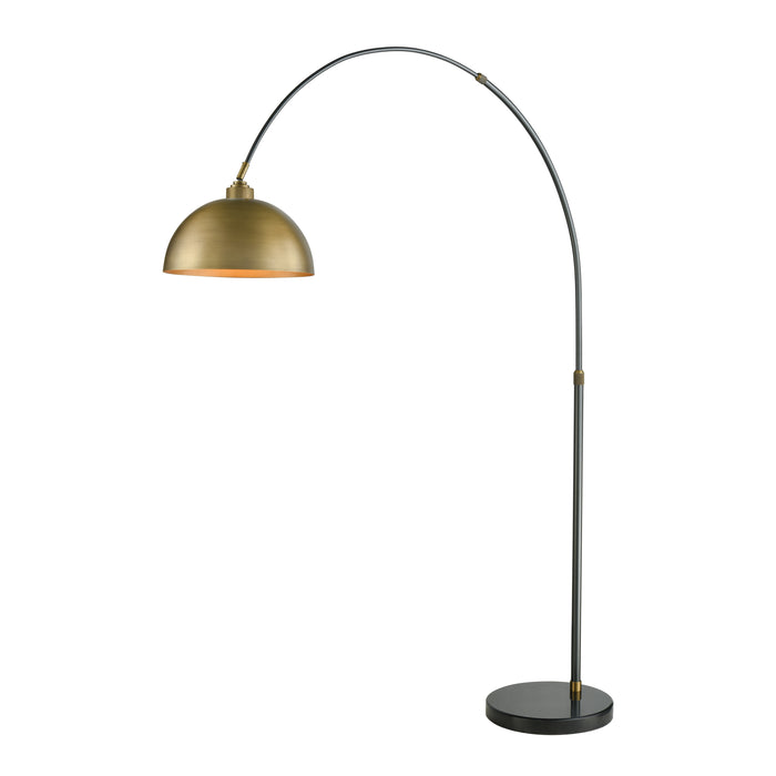 Magnus 76'' High 1-Light Floor Lamp - Aged Brass