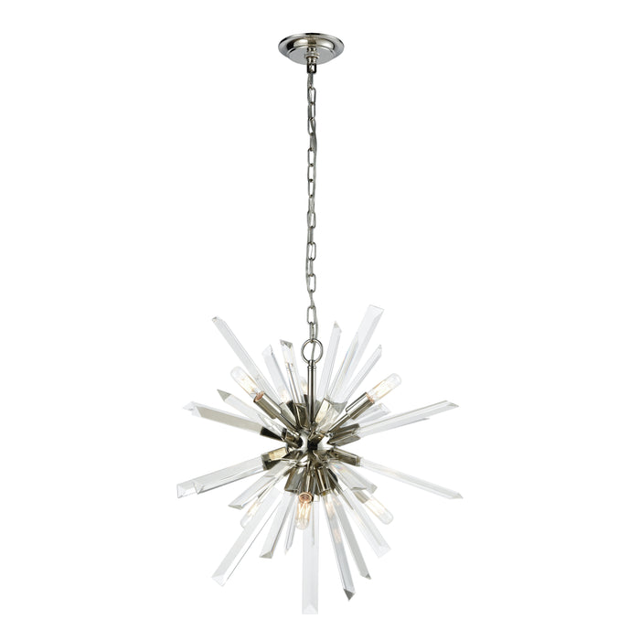 Ice Geist 24'' Wide 6-Light Chandelier - Polished Nickel