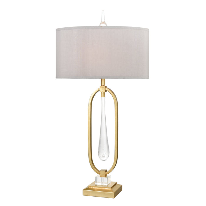 Spring Loaded 36'' High 1-Light Table Lamp - Gold Leaf