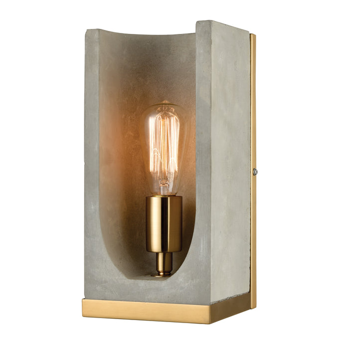 Shelter 12'' High 1-Light Sconce - Polished Concrete