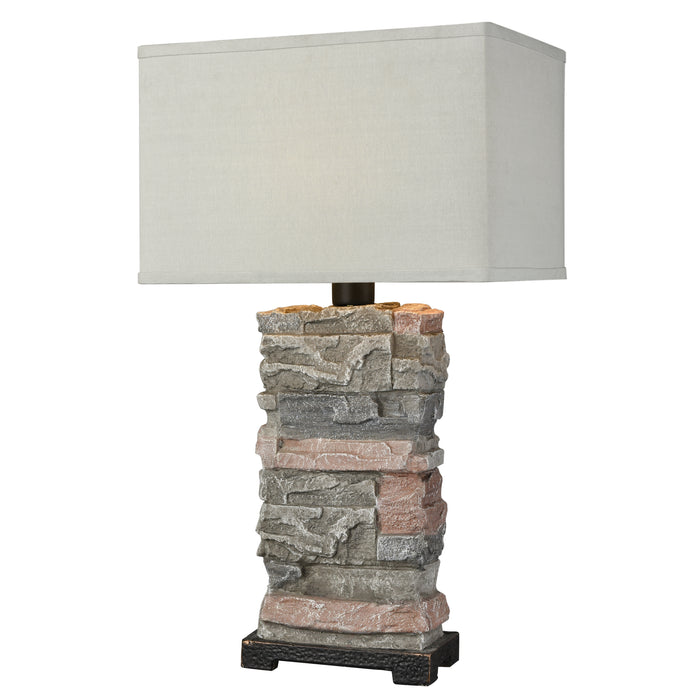 Terra Firma 30'' High 1-Light Outdoor Table Lamp - Stone