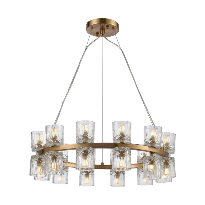 Double Vision 25'' Wide 24-Light Chandelier - Clear